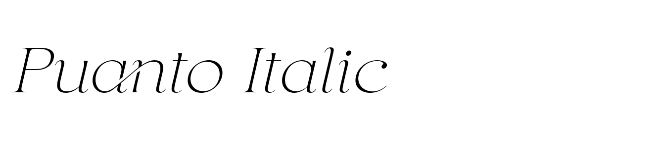 Puanto Italic